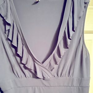 Womens navy sleeveless top